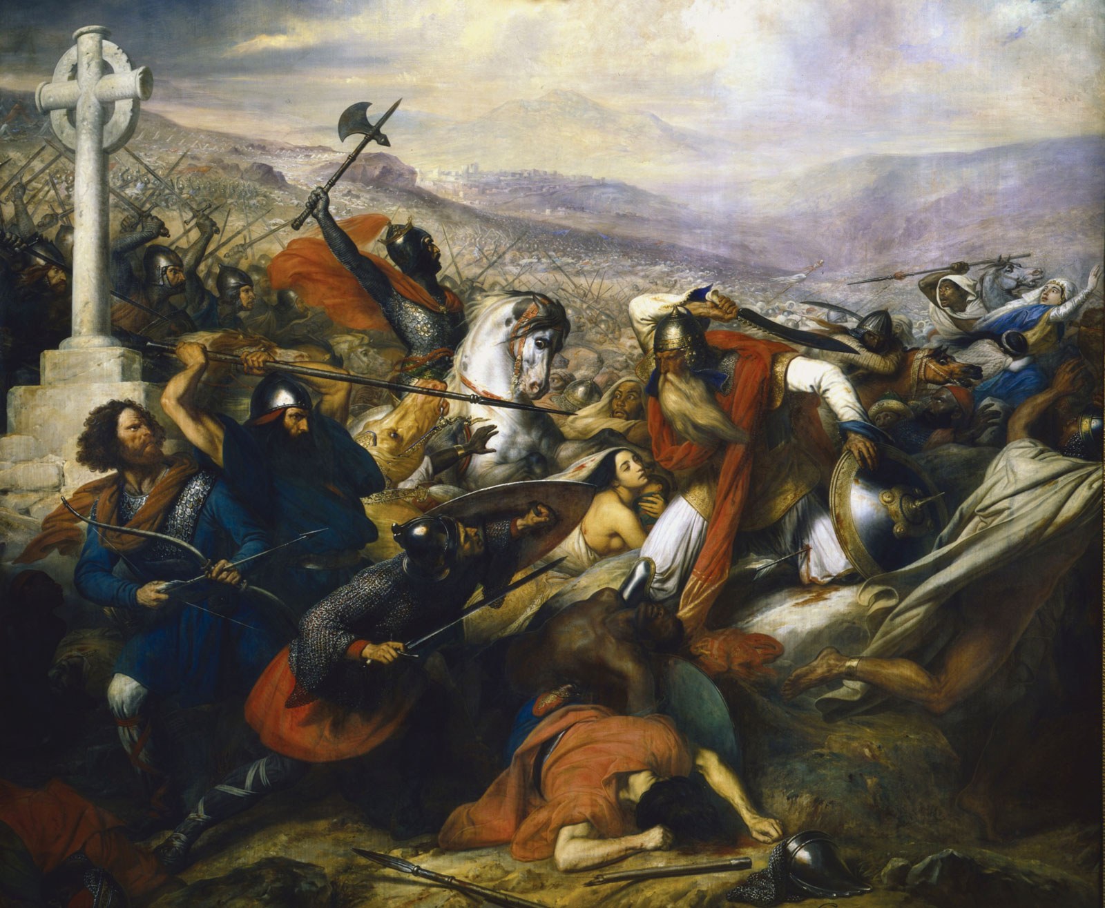 Charles Martel at the Battle of Tours, 732