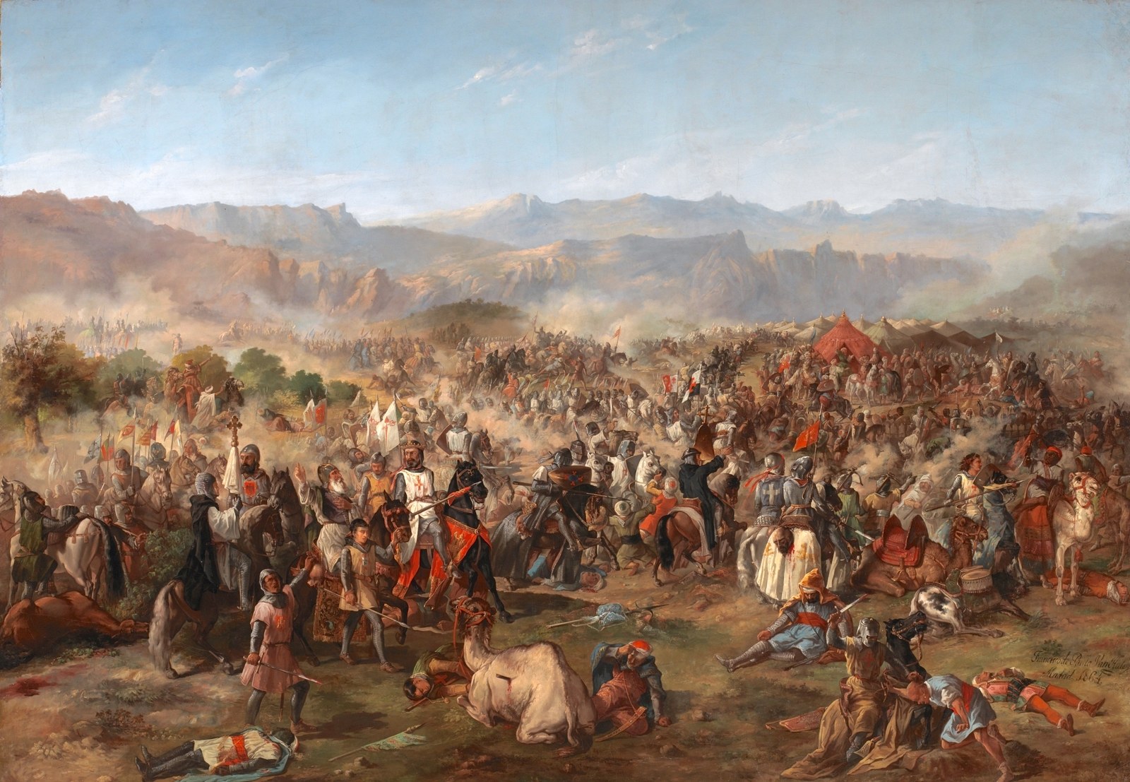 Painting of the Battle of Las Navas de Tolosa, 1212